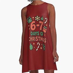 Internet Funny Meme Christmas Holiday A-Line Dress T-shirt