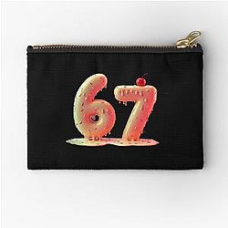 67 Meme Cherry Zipper Pouch