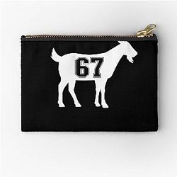 Goat 67 G.O.A.T. Number Sixty Seven Gear Zipper Pouch