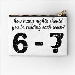 Reading 6-7 Funny Comfort Colors T Shirt Teacher Shirt School Librarian Shirt English Teacher Funny 67 six seven trendy Zipper Pouch