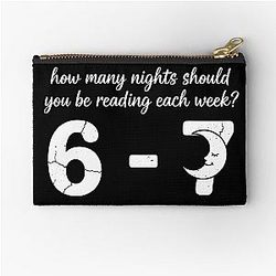 Reading 6-7 Funny Comfort Colors T Shirt Teacher Shirt School Librarian Shirt English Teacher Shirt Zipper Pouch