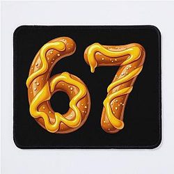 Number 67 Shirt Made Mouse Pad
