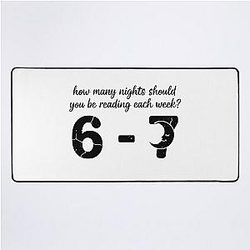 Reading 6-7 Funny Comfort Colors T-Shirt Teacher School Librarian English Funny 67-Shirt six seven trendy Desk Mat