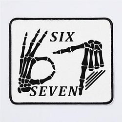 Six Seven Meme Shirt Funny Graphic Tee for Gen Z Mouse Pad