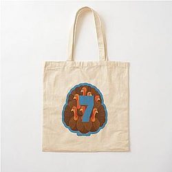 Shirt Meme with Turkeys with Number 7 Cotton Tote Bag
