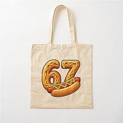 Number 67 Shirt Made into Cotton Tote Bag