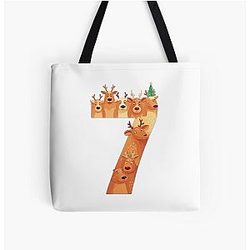 Shirt Meme with Reindeer and Moose Funny All Over Print Tote Bag