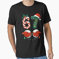 Funny Six Christmas Santa and Elf Hand Essential T-Shirt