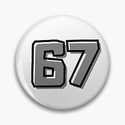 Number 67 Pin