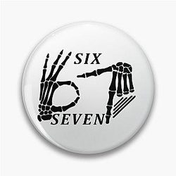 Six Meme Shirt - Funny Graphic Tee for Gen Z Pin