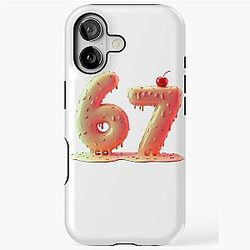 67 Meme Dripping Frosting Cherry iPhone Tough Case