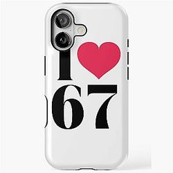 I Love T-Shirt – Retro Vintage Number Tee Birthday Gift Idea iPhone Case
