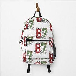 Merry Christmas Graphic Unisex Festive Number Design for Winter Christmas Season Backpack
