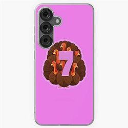 Shirt Meme with Turkeys Number 7 Pink Samsung Galaxy Case