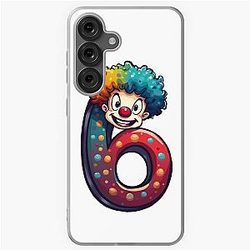 Number 6 Shirt with Clown Meme Case for Samsung Galaxy
