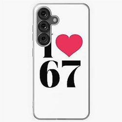 I Love 67 T-Shirt Retro Vintage Number Tee Funny Birthday Gift