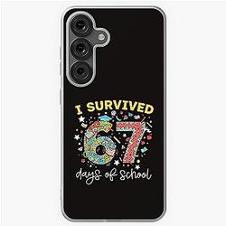 Funny I Survived 67 Days of School - Back to School Humor Gift Samsung Galaxy Soft Case