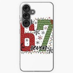 Merry Christmas Graphic Unisex Festive Number Design for Winter & Christmas Season Samsung Galaxy Soft Case