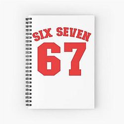Six Seven Jersey Fun Gear Spiral Notebook