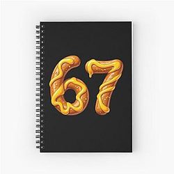 Number 67 Shirt Made Pretzels Notebook