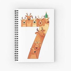Shirt Meme with Reindeer and a Moose Funny Notebook