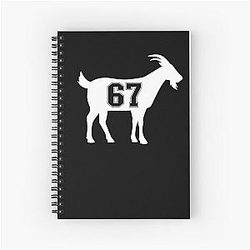 Goat Number Sixty Seven Goat Gear Spiral Notebook