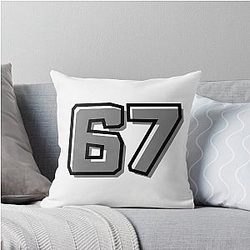 Number Throw Pillow