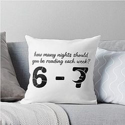 Reading 6-7 Funny Comfort Colors T Shirt School Librarian Shirt english teacher shirt six seven trendy Throw Pillow