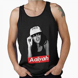of Iconic Aaliyah Tribute: Timeless R&B Legend Tank Top