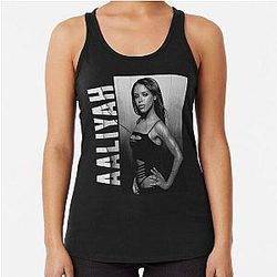 Iconic Aaliyah Tribute Timeless R&B Legend Racerback Tank Top