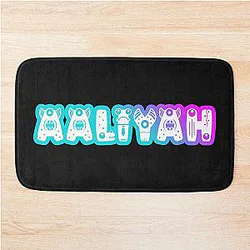 Aaliyah Name Cute Monster Bath Mat