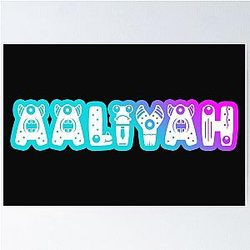 Aaliyah Cute Monster Poster