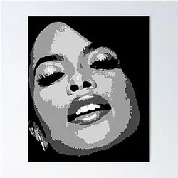 Iconic Aaliyah Tribute: Timeless R&B Legend Poster