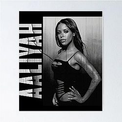Iconic Aaliyah Tribute: Timeless R&B Legend Poster