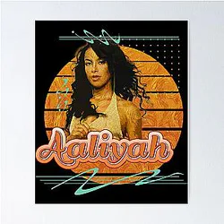 Iconic Aaliyah Tribute: Timeless R&B Legend Poster