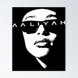 Iconic Aaliyah Tribute: Timeless R&B Legend Poster