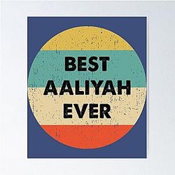 Aaliyah Name Poster