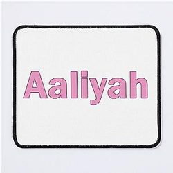 Aaliyah Name Pink Text 0020 Mouse Pad