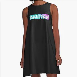 Aaliyah Cute Monster A Line Dress