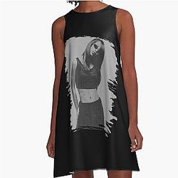 Iconic Aaliyah Tribute: Timeless R&B Legend A Line Dress