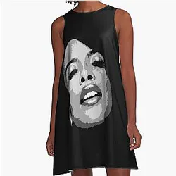 Iconic Aaliyah Tribute: Timeless R&B Legend A-Line Dress
