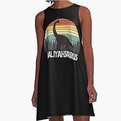 Aaliyah Saurus A-Line Dress