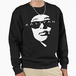 Iconic Aaliyah Tribute: Timeless R&B Legend Pullover Sweatshirt