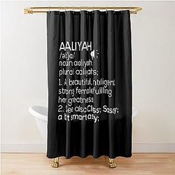 Iconic Aaliyah Tribute: Timeless R&B Legend Shower Curtain