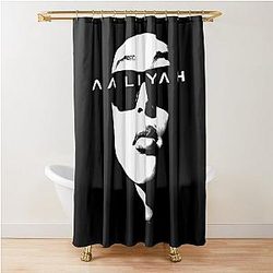 Iconic Aaliyah Tribute: Timeless Rhythm & Blues Legend Shower Curtain
