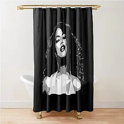 Iconic Aaliyah Tribute: Timeless R&B Legend Shower Curtain