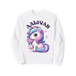 Aaliyah Unicorn Design Sweatshirt for Girls