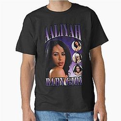 Aaliyah Purple Vintage Classic T-Shirt