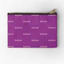 Aaliyah Name Pink Zipper Pouch
