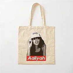 Iconic Aaliyah Tribute: Timeless R&B Legend Cotton Tote Bag